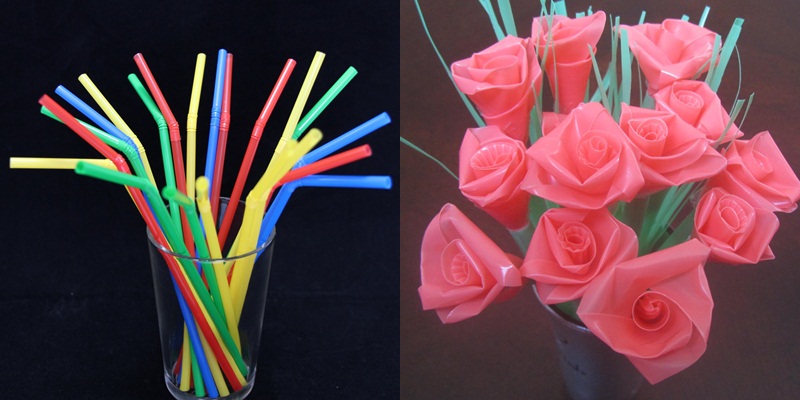3 Cara  Membuat  Bunga  dari  Sedotan  Beserta Gambarnya 
