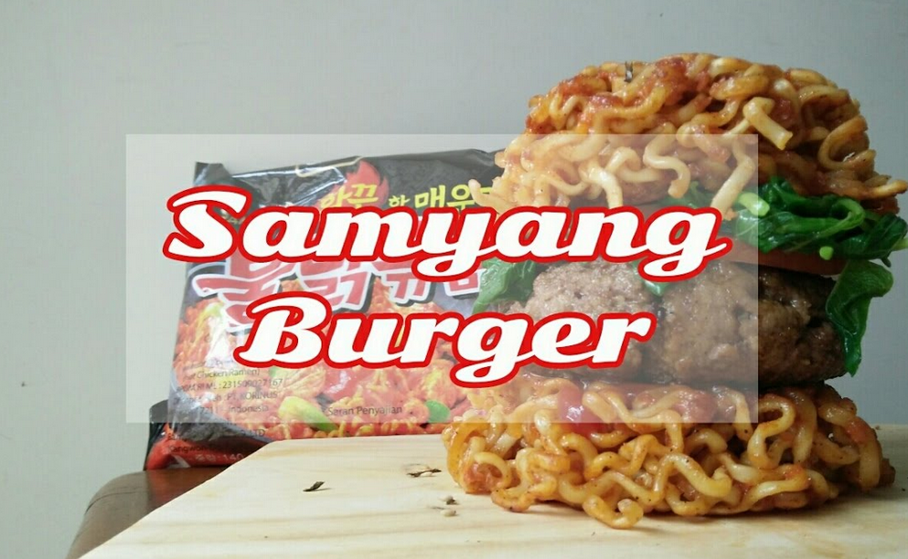 Kreasi Samyang - Burger