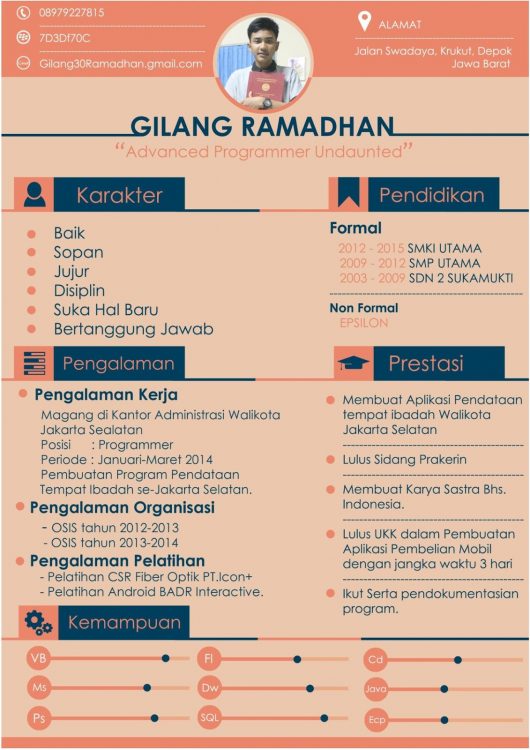 25+ Contoh CV Lamaran Kerja Terbaik, Paling Sering Lolos ...